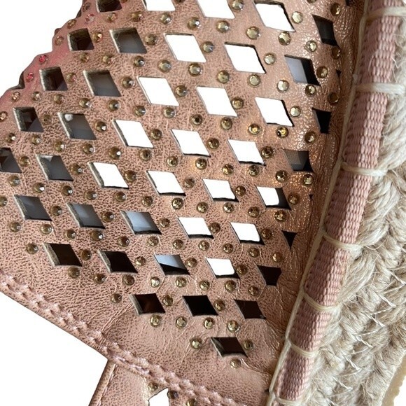 Catherine Malandrino Size 6 Melchior Espadrille Slip On Loafers Rose Gold NWT - Picture 9 of 10